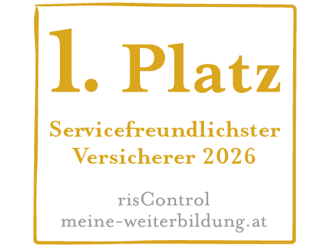 1. Platz Servicefreundlichster Versicherer 2026